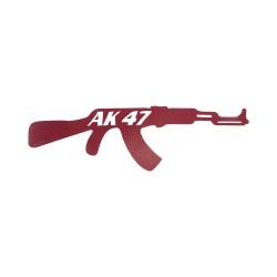 Αυτοκόλλητο Όπλο AK-47 Red