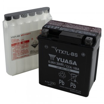 Μπαταρία YTX7L-BS Ανοιχτού Τύπου με Υγρά Yuasa 12v 6Ah