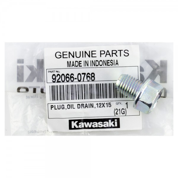 Τάπα Λαδιού Κάτω 12x1.5 Kazer 115 Γνήσια Kawasaki 92066-0768