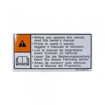 Αυτοκόλλητο Warning Label Γνήσιο Yamaha 5RU-21568-01