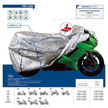 Κουκούλα Moto Medium Tyvek Χρώμα Ασημί