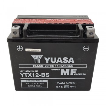 Μπαταρία YUASA YTX12-BS 10.5Ah Κλειστού Τύπου με Υγρά