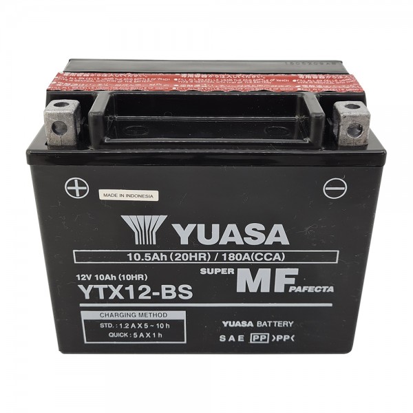 Μπαταρία YUASA YTX12-BS 10.5Ah Κλειστού Τύπου με Υγρά