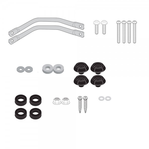 Βάσεις/Κιτ για Ζελατίνα Yamaha N-Max 125 15 D2123KIT Givi