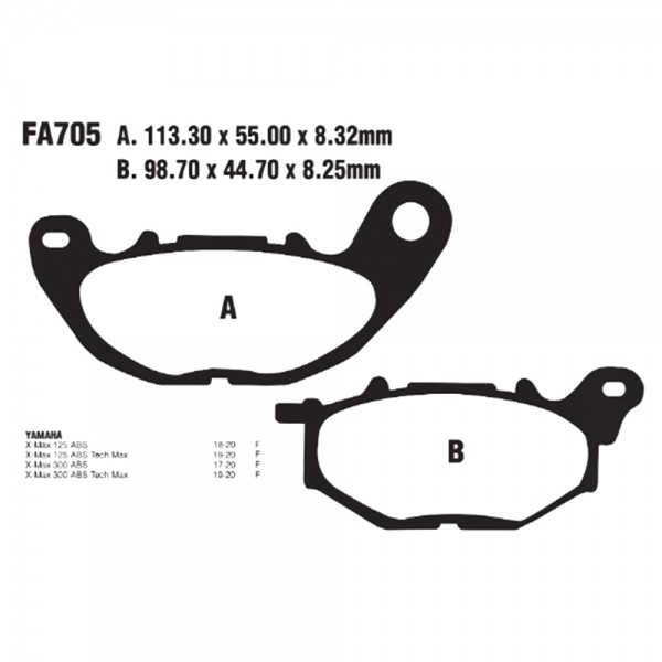 Τακάκια EBC SFA705