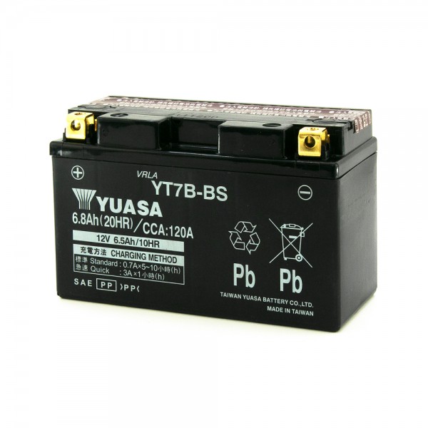 Μπαταρία YT7B-BS Yuasa Κλειστού Τύπου με Υγρά 12v 6.5Ah