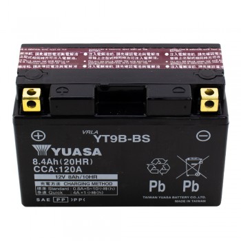 Μπαταρία YT9B-BS Κλειστού Τύπου με Υγρά Yuasa 12v 8Ah