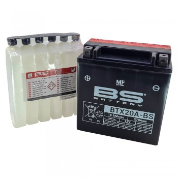 Μπαταρία BTX20A-BS Κλειστού Τύπου με Υγρά BS-BATTERY 18.9Ah 270A