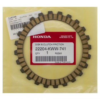 Δίσκος Αμπραγιάζ Wave 110/Grand X 110i Γνήσιος Honda 22204-KWW-741 Τεμάχιο