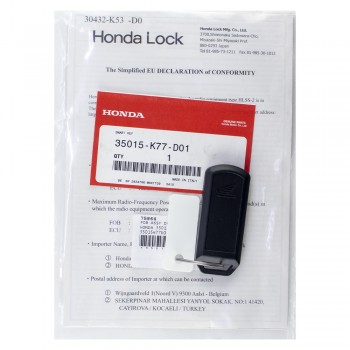 Κλειδί Smart Key SH 125/150 2019 Γνήσιο Honda 35015-K77-D01