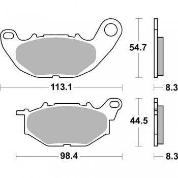 ΤΑΚΑΚΙΑ SBS 931HF FA663 ΕΜΠΡΟΣ YZF250R25,YZF321R3,MT-03/321,MT-25/250