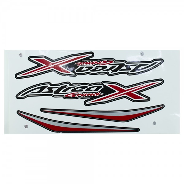 Αυτοκόλλητα Honda Astrea Grand X 110i Σετ 4 Τεμάχια Stickerspar