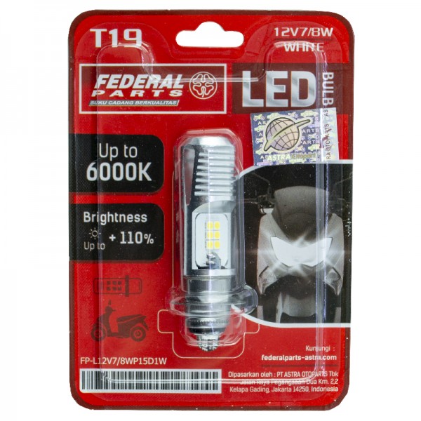 Λάμπα Led T19 12V-7-8W 6000K Federal