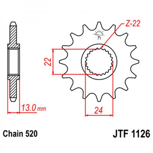 ΓΡΑΝΑΖΙ JTF E1126.16