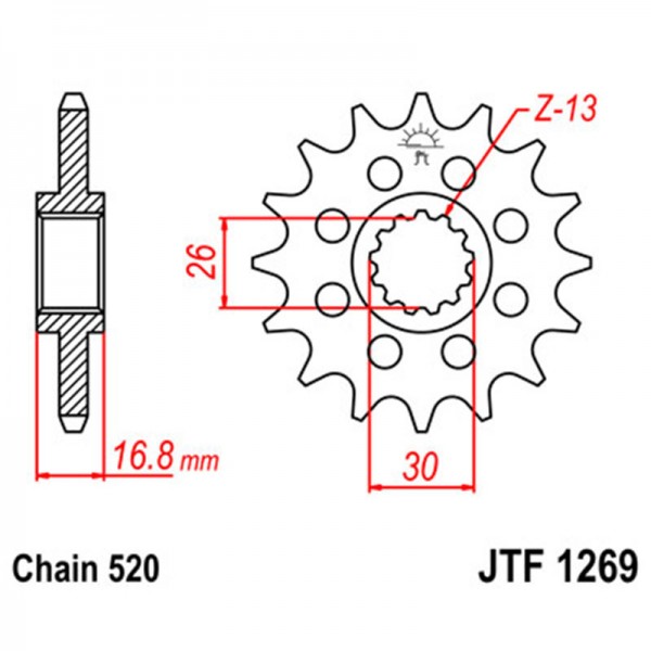 ΓΡΑΝΑΖΙ JTF E1269.14