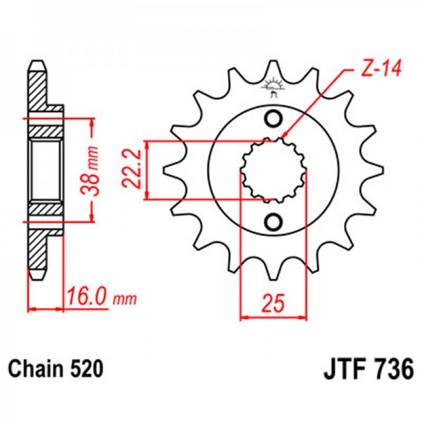 ΓΡΑΝΑΖΙ JTF E736.14