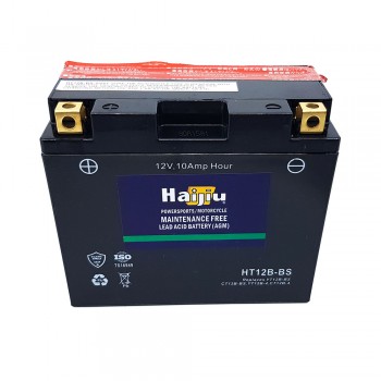 ΜΠΑΤΑΡΙΑ  YT12B-BS 12V 10AH ΜΕ ΥΓΡΑ HAIJIU HHT12B-BS (150-70-131)