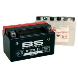 Μπαταρία YTX7A-BS Κλειστού Τύπου με Υγρά BS-BATTERY