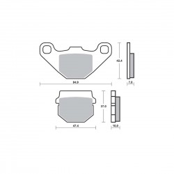 ΤΑΚΑΚΙΑ SBS 102HM SFA83/2 SCOOTER 50-124CCM