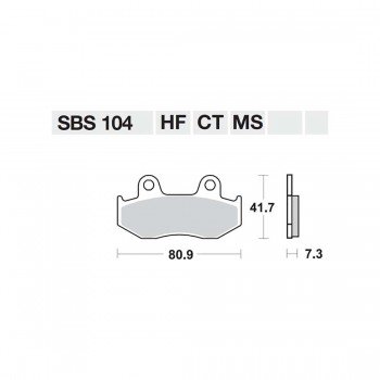 ΤΑΚΑΚΙΑ SBS 104CT FA92-323/2 MAXI SCOOTER 125-249CCM