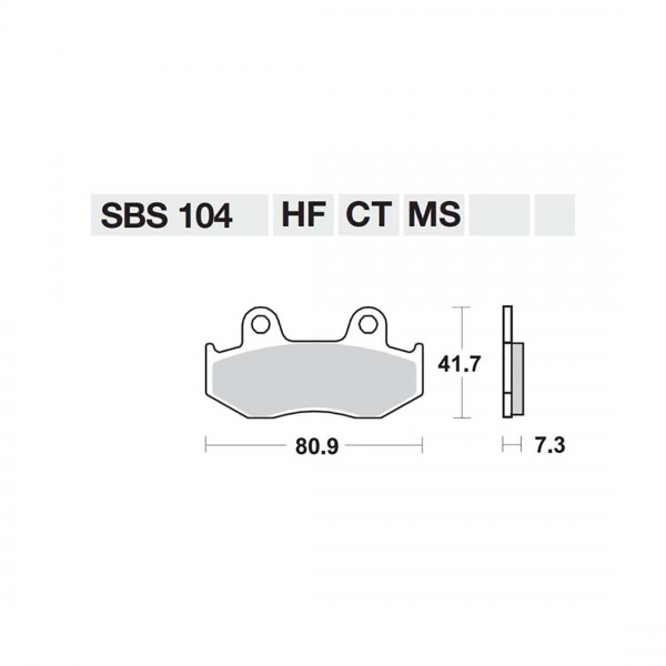 ΤΑΚΑΚΙΑ SBS 104HM FA92-323/2 SCOOTER 50-124CCM