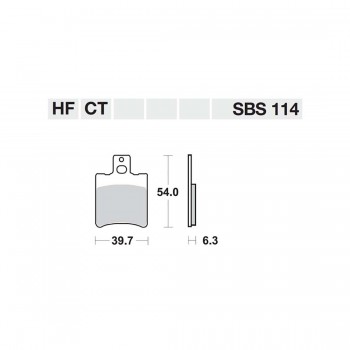 ΤΑΚΑΚΙΑ SBS 114HF FA206 SCOOTER 50-124CCM