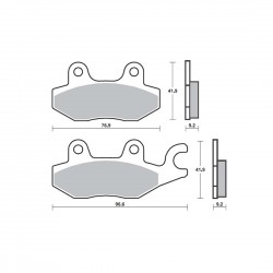 ΤΑΚΑΚΙΑ SBS 119HM SFA197 SCOOTER 50-125CCM,AGILITY125(RR), TARGET125(FR)