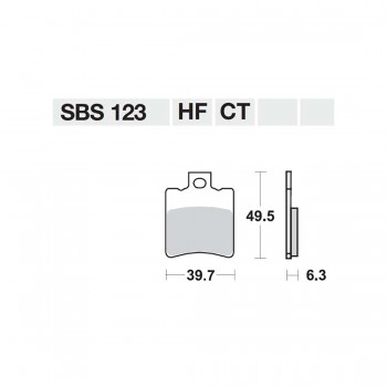 ΤΑΚΑΚΙΑ SBS 123HF FA193 SCOOTER 50-124CCM