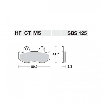 ΤΑΚΑΚΙΑ SBS 125HF FA323 SCOOTER 50-125CCM