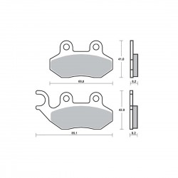 ΤΑΚΑΚΙΑ SBS 140HM FA264 SCOOTER 50-124CCM,SYMPHONY125(FR)