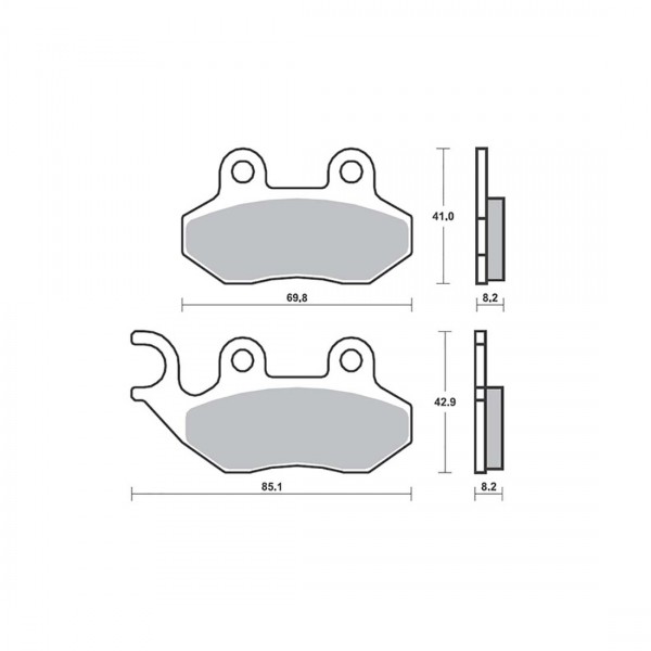 ΤΑΚΑΚΙΑ SBS 140HM FA264 SCOOTER 50-124CCM,SYMPHONY125(FR)