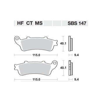 ΤΑΚΑΚΙΑ SBS 147CT FA281 MAXI SCOOTER 125-249CCM