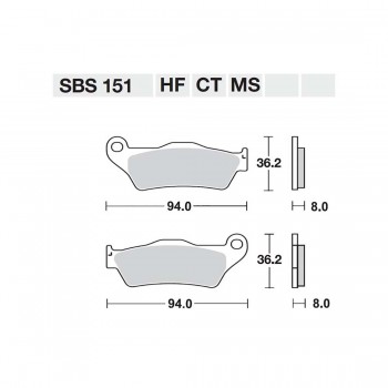 ΤΑΚΑΚΙΑ SBS 151CT FA181 MAXI SCOOTER 125-249CCM