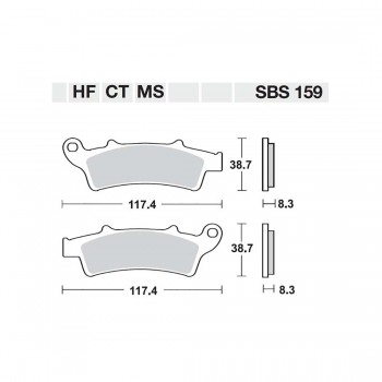 ΤΑΚΑΚΙΑ SBS 159MS SFA324 MAXI SCOOTER 250-600CCM