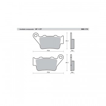 ΤΑΚΑΚΙΑ SBS 175HF FA208 BMW/125-200C1