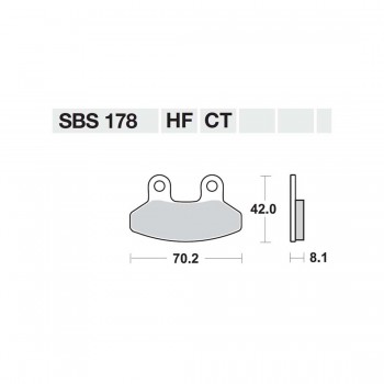 ΤΑΚΑΚΙΑ SBS 178HF FA306 SCOOTER 50-124CCM