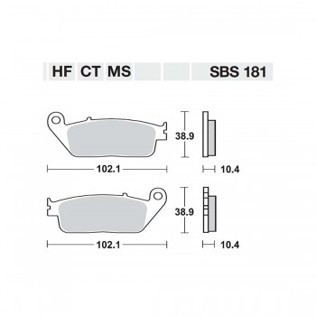 ΤΑΚΑΚΙΑ SBS 181CT FA196 MAXI SCOOTER 125-249CCM