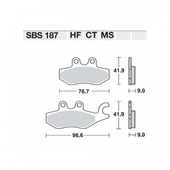 ΤΑΚΑΚΙΑ SBS 187MS FA418 MAXI SCOOTER 250-600CCM