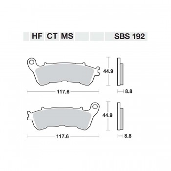 ΤΑΚΑΚΙΑ SBS 192MS FA388 MAXI SCOOTER 250-600CCM