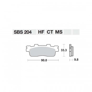 ΤΑΚΑΚΙΑ SBS 204HF FA498 SCOOTER 50-124CCM