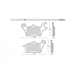 ΤΑΚΑΚΙΑ SBS 216HF SFA625 WAVE110i,SUPRA-X125i HELMIN(FR)