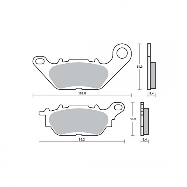 ΤΑΚΑΚΙΑ SBS 227HM FA464 STD FR/RR CRYPTON110,CRYPTONX-135