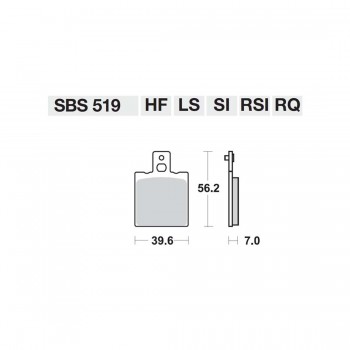 ΤΑΚΑΚΙΑ SBS 519HF FA47 STD FR/RR