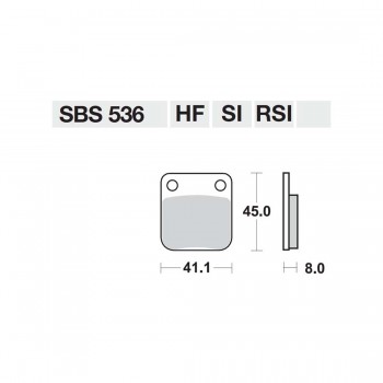 ΤΑΚΑΚΙΑ SBS 536HF FA54 STD FR/RR