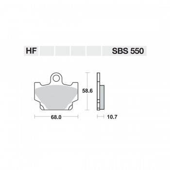 ΤΑΚΑΚΙΑ SBS 550HF FA81 STD FR/RR