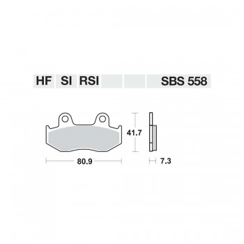 ΤΑΚΑΚΙΑ SBS 558HF FA92-FA323/2 STD FR/RR