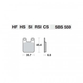 ΤΑΚΑΚΙΑ SBS 559RSI FA115 MX ATV RACING