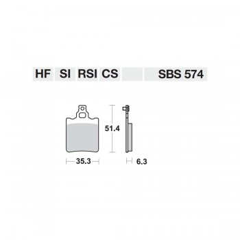 ΤΑΚΑΚΙΑ SBS 574HF FA60-FA337 STD FR/RR