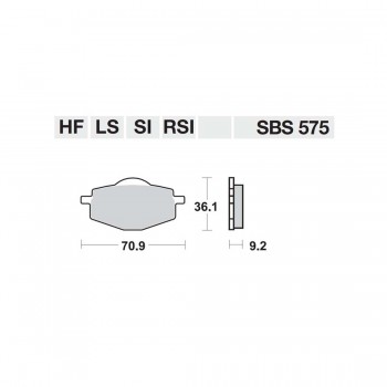 ΤΑΚΑΚΙΑ SBS 575HF FA101 STD FR/RR