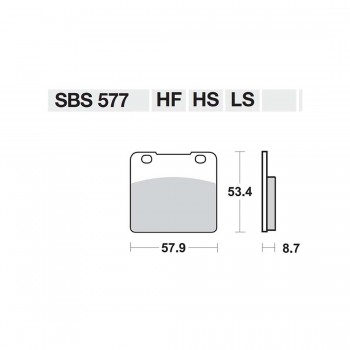 ΤΑΚΑΚΙΑ SBS 577HF FA103 STD FR/RR